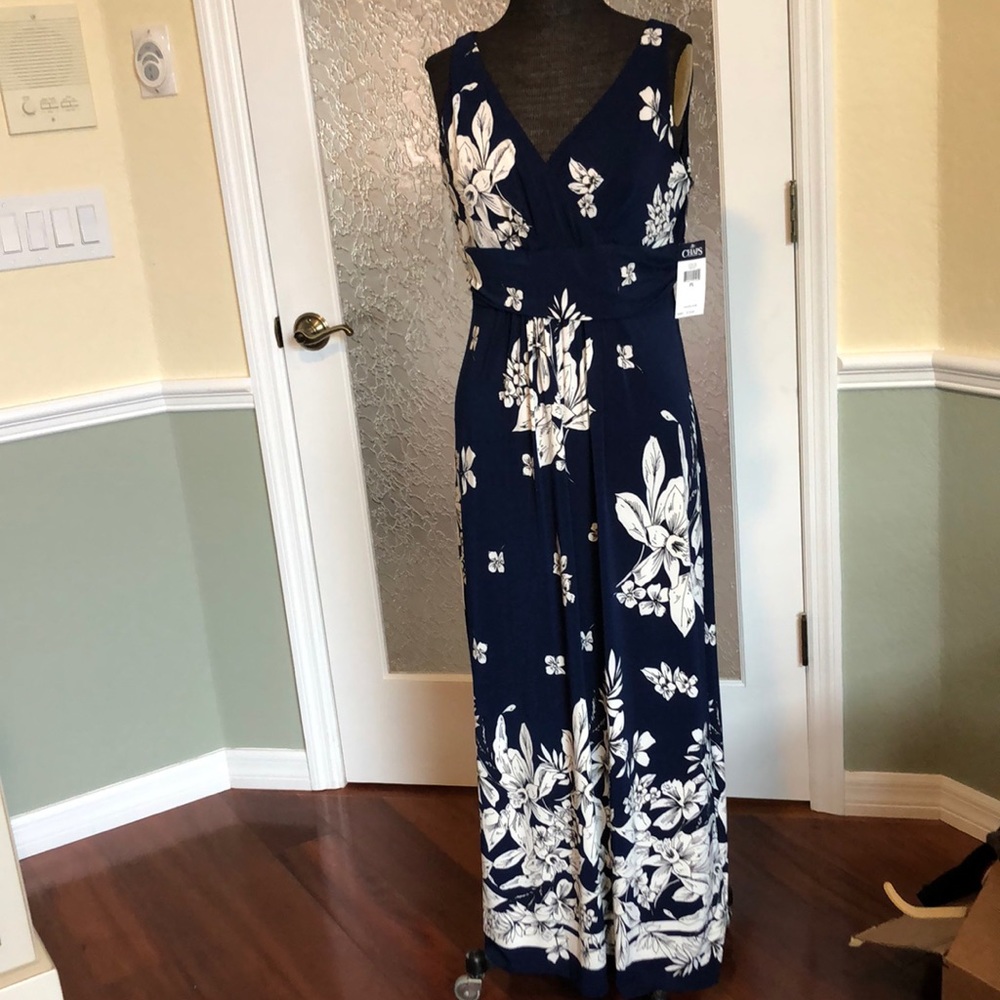 Chaps NWT maxi dress PL